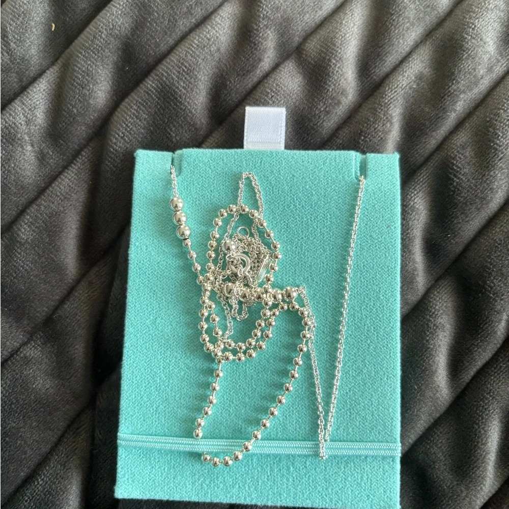 Tiffany & Co. Silver Heart Charm Necklace - Picture 7 of 11